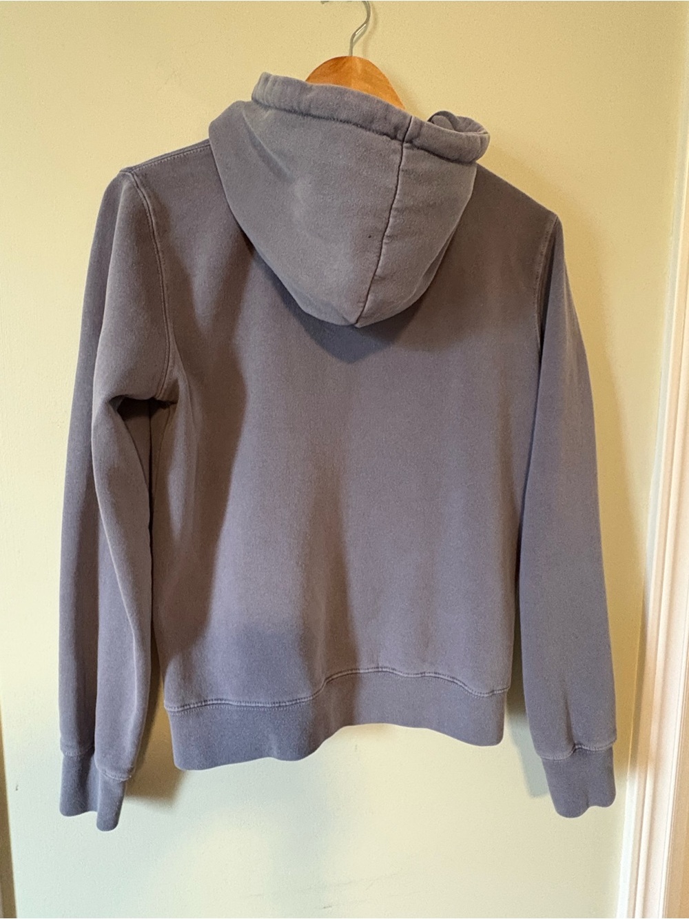 Brandy Melville Hoodie Sweatshirt Jacket Garment Dyed Mauve - Picture 3 of 5